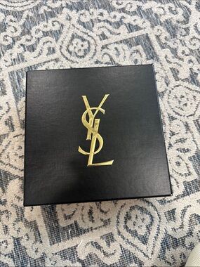 Yves Saint Laurent Black Box with Gold YSL Monogram